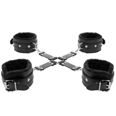 Manette BDSM in Pelle di Qualità con Cinturini Regolabili